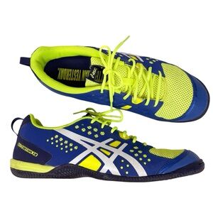 ASICS Gel-Fortius TR Cross Training Shoes Sneakers‎ Blue Yellow Men Size 10.5